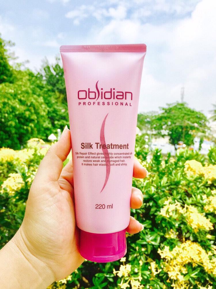 [HCM]Kem ủ tóc siêu mượt Obsidian Silk Treatment  220ml
