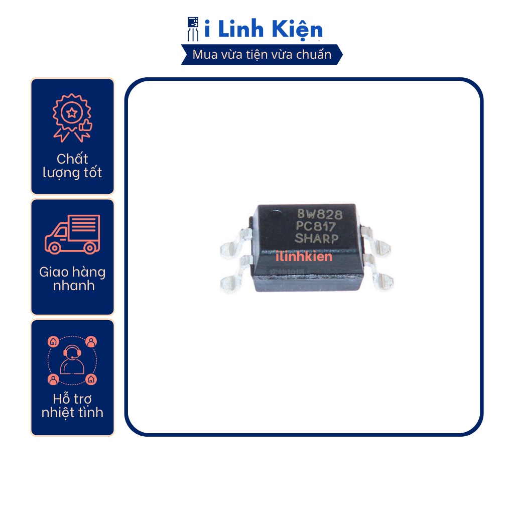 IC quang PC817 sharp chính hãng.