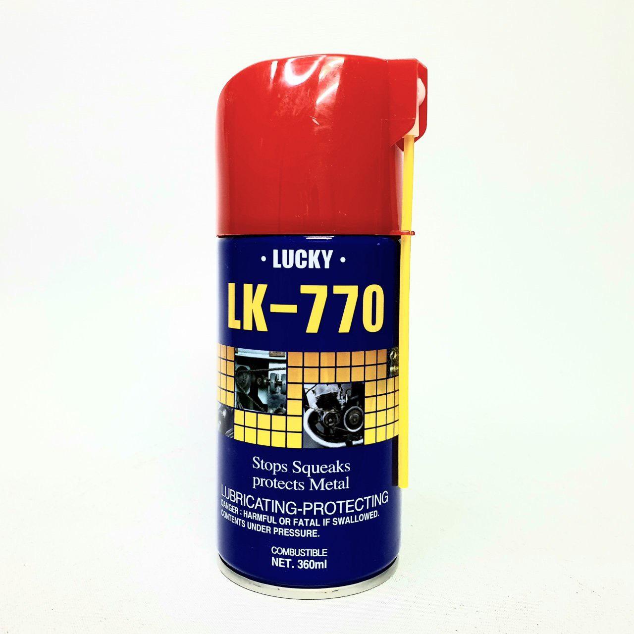 [HCM][Dầu chống rỉ đa năng xịt mọi chất liệu kim loại] Dầu Chống Rỉ Sét Lucky LK – 770 –Hàn Quốc 360ml