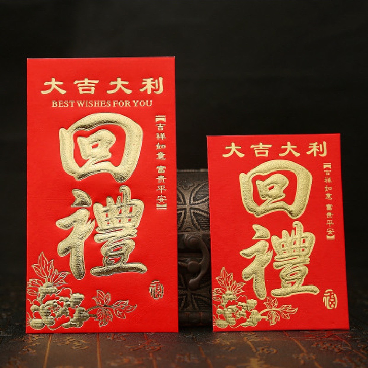 [HCM]Lốc 6 Bao Lì Xì đỏ Mừng Đám Cưới - Sinh Nhật - Đầy Tháng - Thôi Nôi - Mừng Thọ