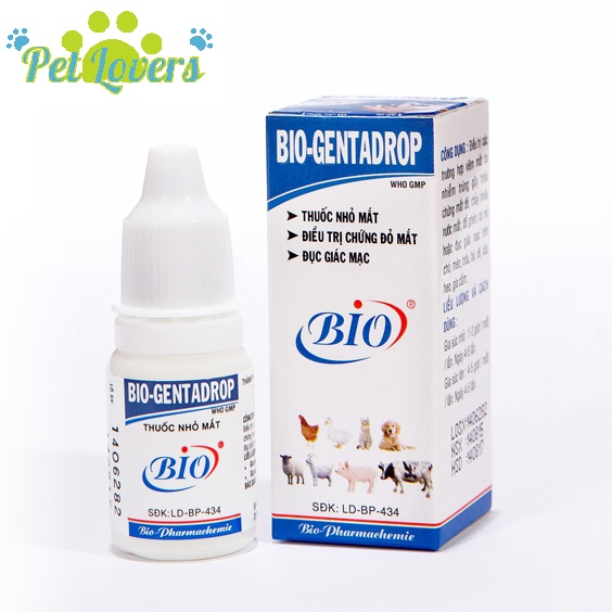 bio gentadrop - thuốc nhỏ mắt cho chó mèo 10ml 1