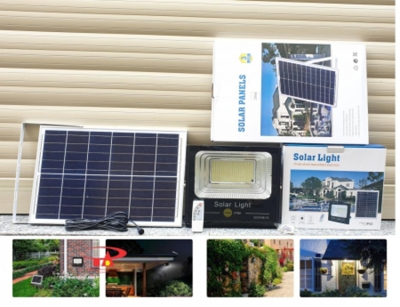 ĐÈN ĐƯỜNG NĂNG LƯỢNG MẶT TRỜI 200W Đèn pha năng lượng mặt trời công suất lớn (200W)Đèn năng lượng mặt trời 200w JD-8200L chính hãng Solar LightĐèn Led chiếu sáng năng lượng mặt trời 200WĐèn Pha Năng Lượng Mặt Trời - Độ Bền Sản Ph