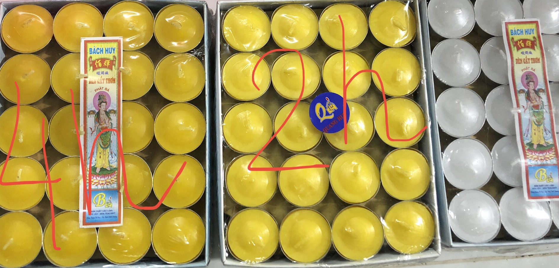 [HCM]Combo 20 viên đèn cầy (nến)  Tealight Ikea không mùi.