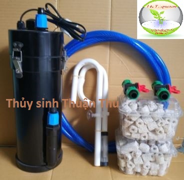Lọc Chế Phi 140 (màu bạc/đen) + phụ kiện  - Lọc cho hồ thủy sinh/bể cá