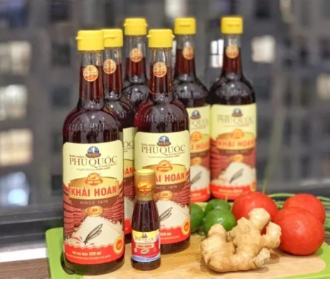 Nước mắm Khải hoàn cặp 2 chai 520ml 40 độ đạm