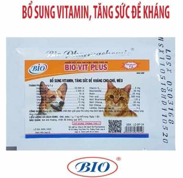 Bio-Vit plus 5g - Vitamin cao cấp dành cho chó mèo