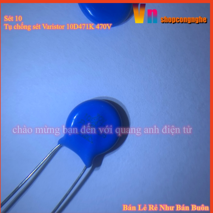 Combo 10 Tụ chống sét Varistor 10D471K 470V