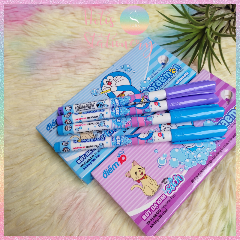 [HOTIS] Bút lông kim Điểm 10 Doraemon Thiên Long FL-08/DO