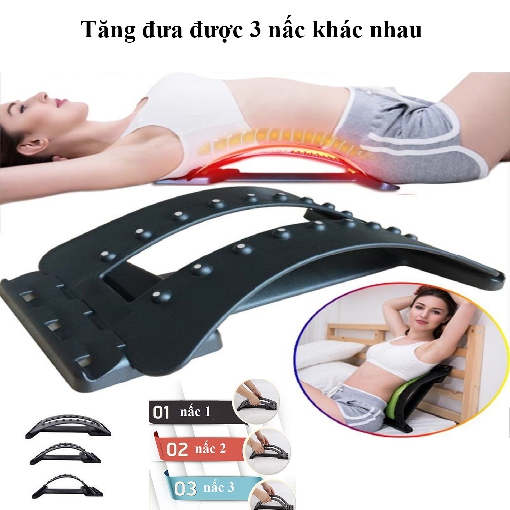 (Giá hủy diệt, Chỉ 1 ngày giá đặc biệt - Có video hướng dẫn) Khung nắn chỉnh cột sống, Dụng Cụ Massage Lưng Giảm Đau Cột Sống chữa đau lưng, đau vai gáy, thoát vị địa đệm, thoái hóa cột sống tại nhà