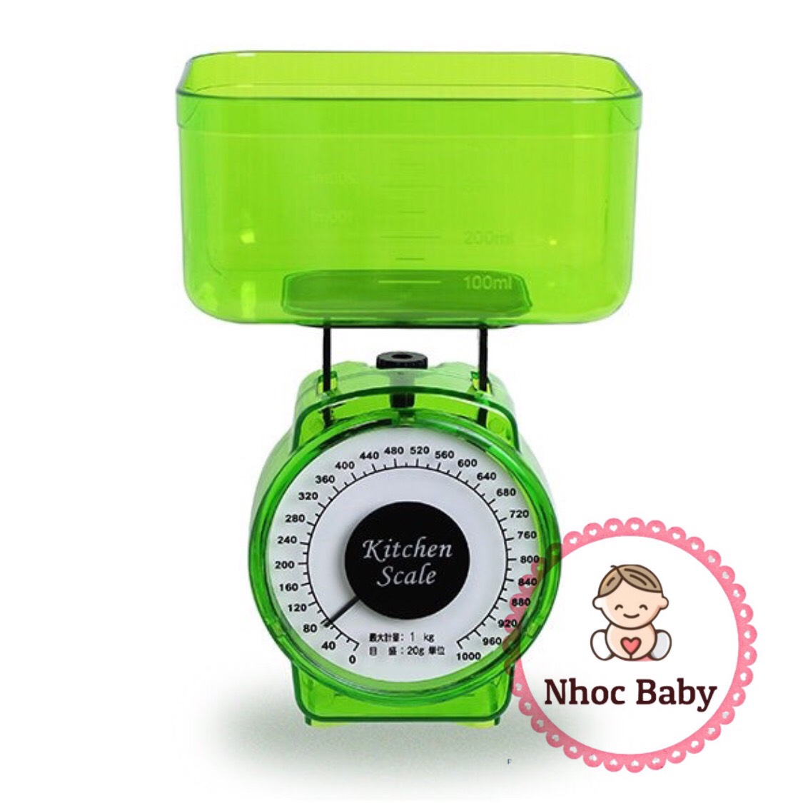 Cân nhà bếp mini Echo 1kg - Nhật Bản