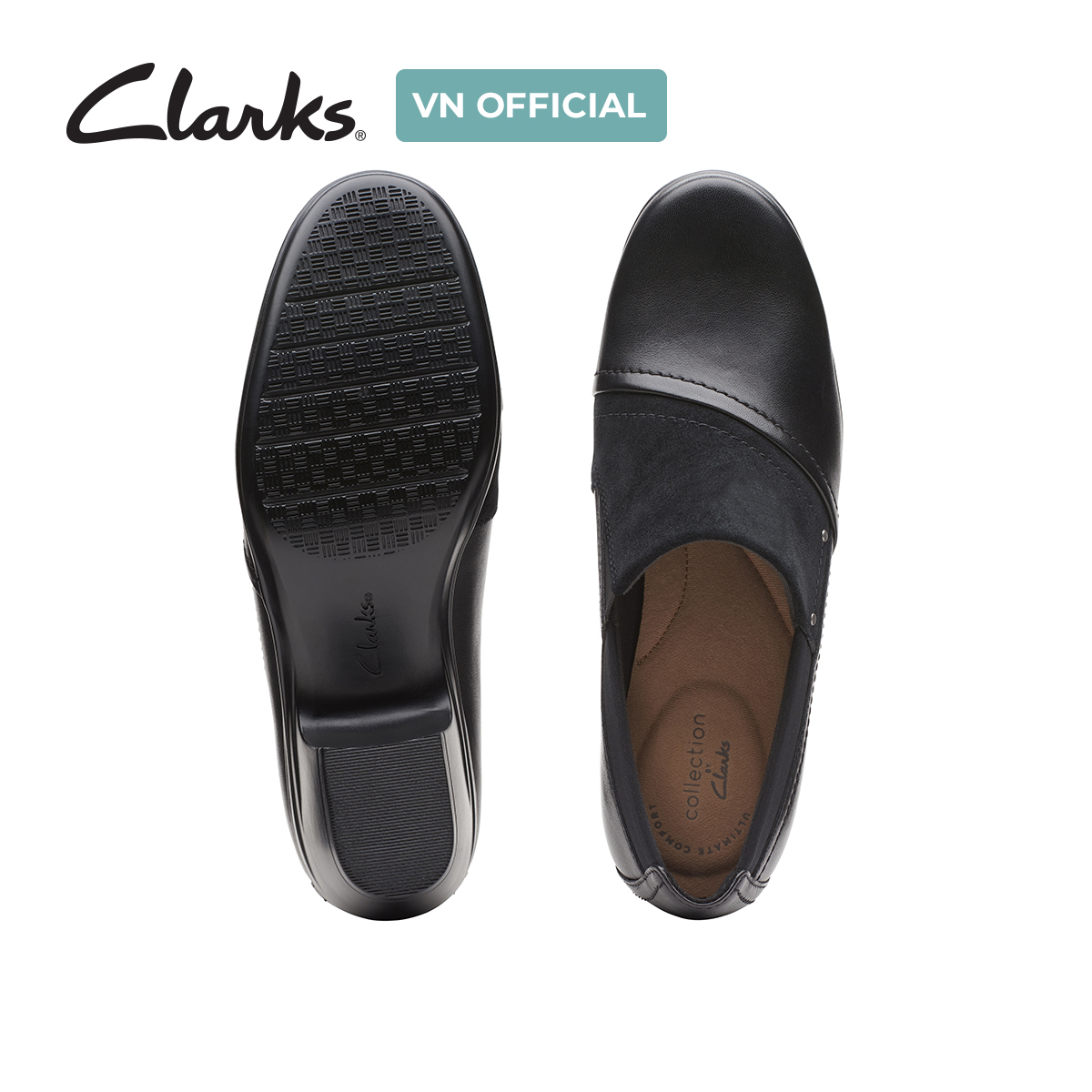 Giày Cao Gót 5cm Da Nữ Clarks - Emily Step