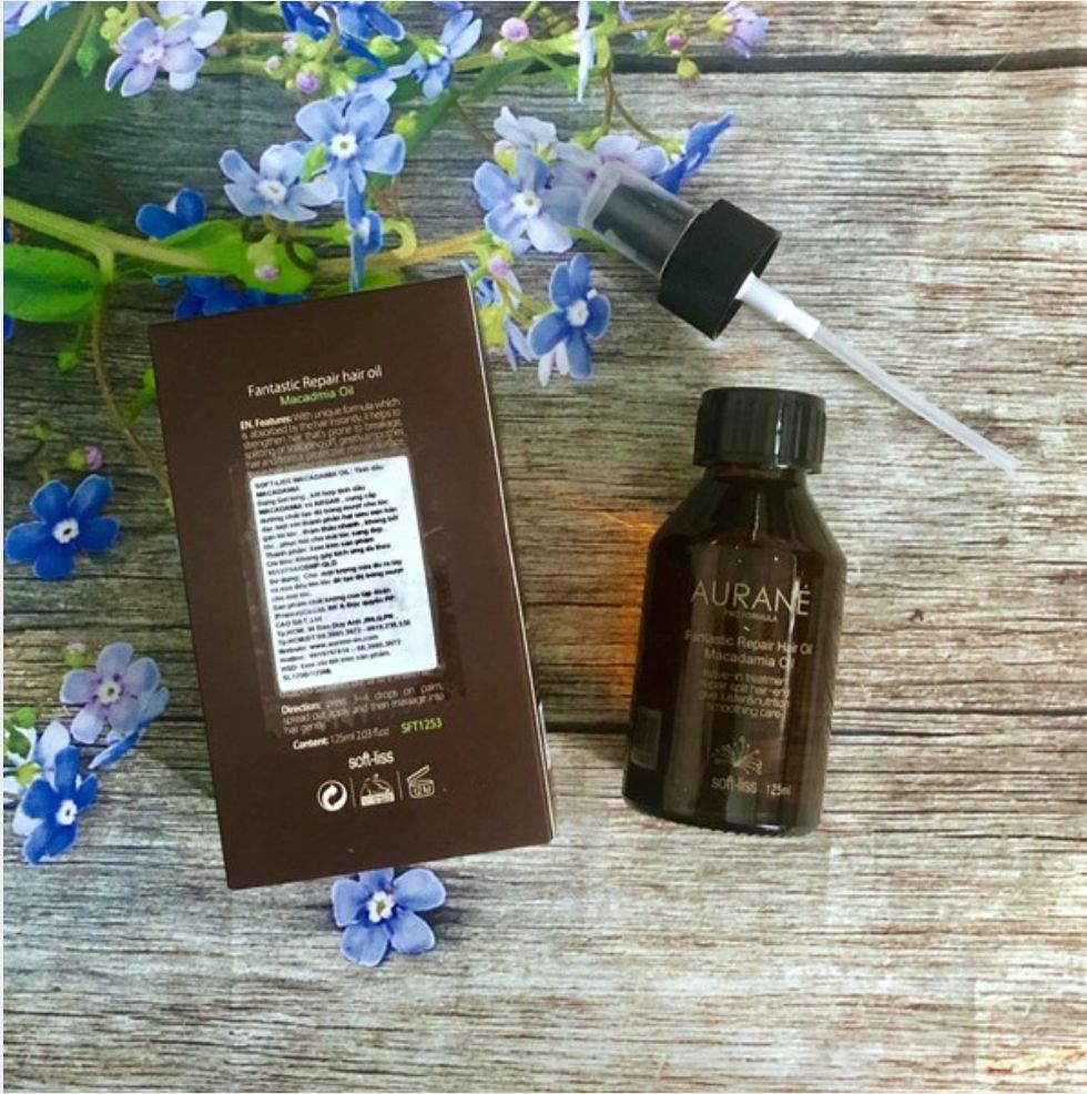 [HCM]Tinh dầu dưỡng tóc Macadamia AURANE 125ml