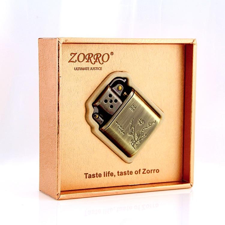 Bật lửa xăng đá hình hoa mai hoa đào Zorro Z506 ( Không Xăng )