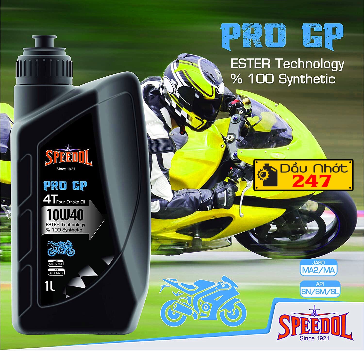 Combo 1L2 Speedol Pro GP 10w40 1L