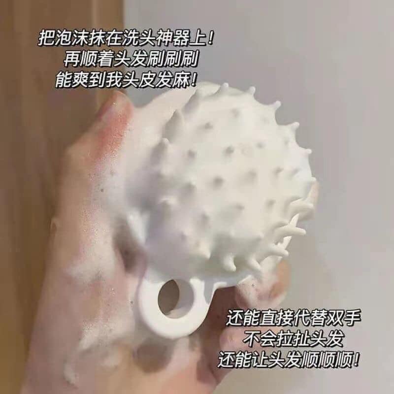Lược Gội Đầu Silicon Muji Giảm Rụng Tóc