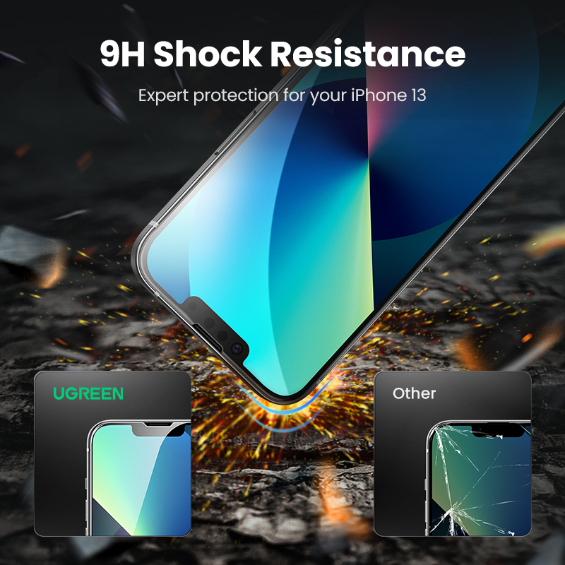 【For iPhone 14 Film】UGREEN 2pcs Borderless Full Screen HD Screen Protector Film for iPhone 14/14Max/14 Pro/ 14 Pro Max iPhone 13 / iPhone 13 Pro / iPhone 13 Pro Max