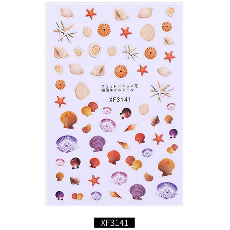 [HCM]Sticker dán móng trang trí móng chủ đề biển