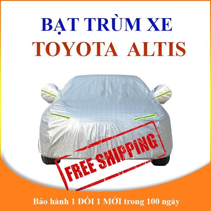Bạt phủ xe ô tô 5 chỗ Toyota Corolla Altis cao cấp 3 lớp che nắng mưa không thấm nước bảo vệ xe chống trầy xước
