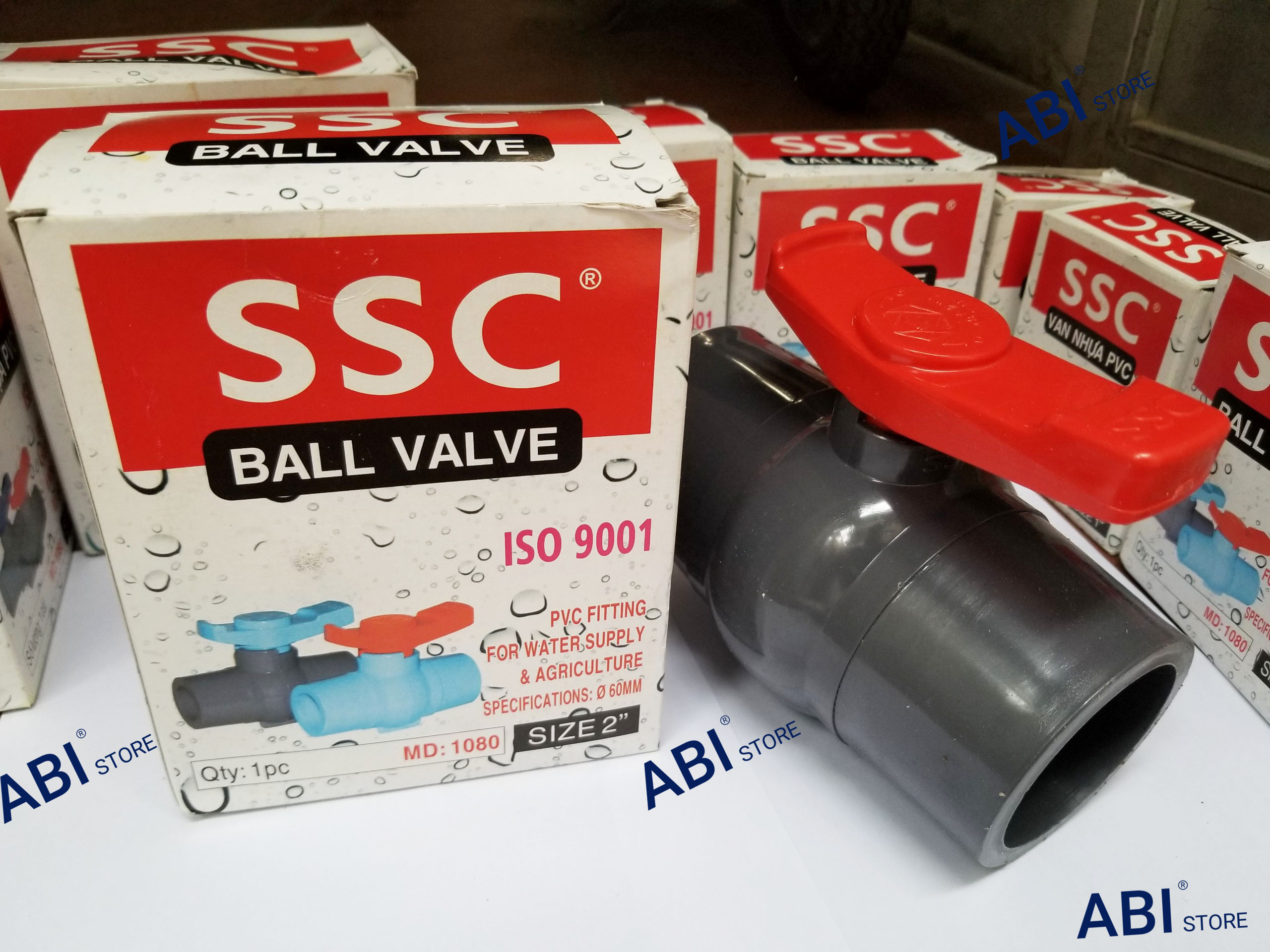 Van khóa nước nhựa phi 60 van nhựa SSC van nhựa PVC