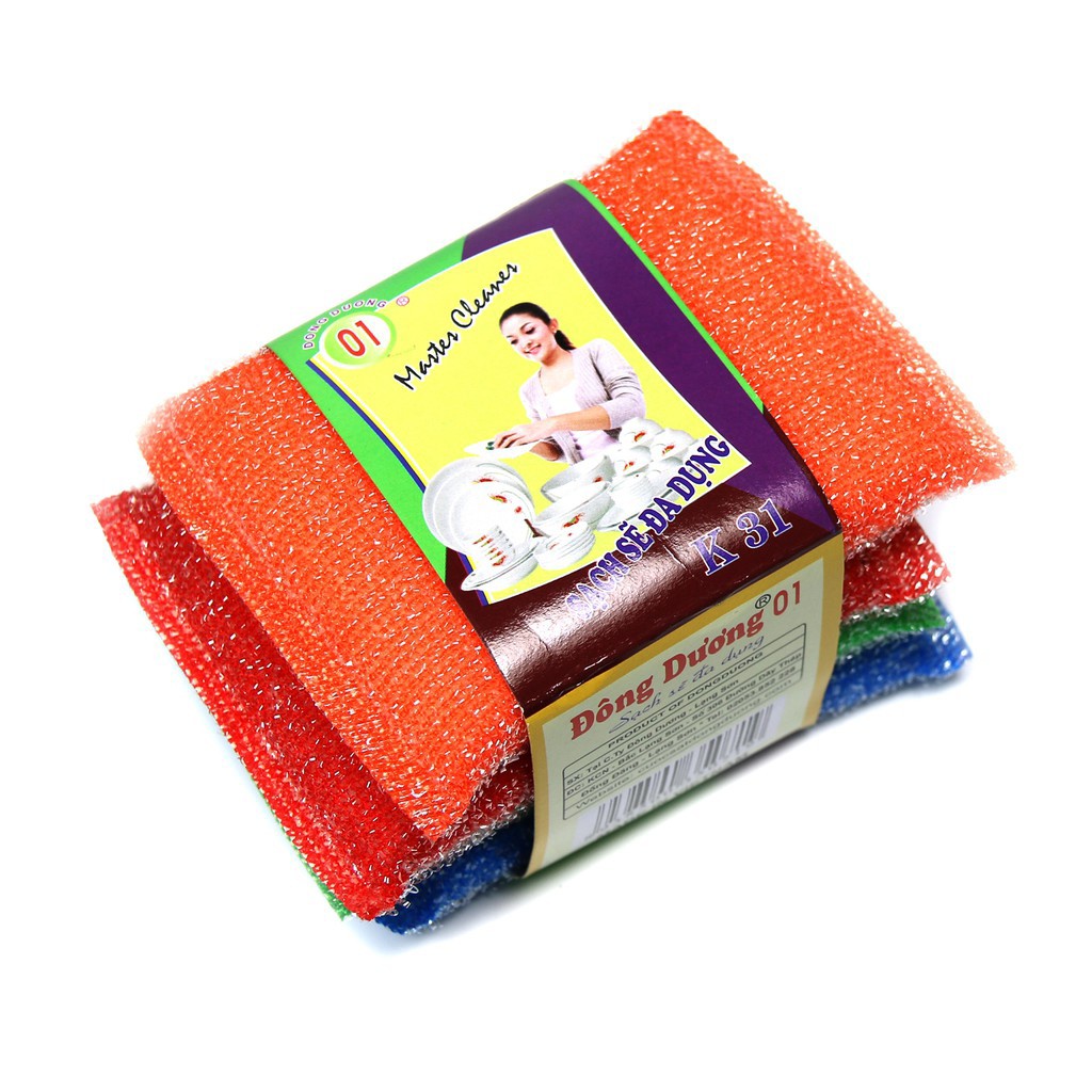 Miếng cước rửa chén, rửa bát kim tuyến đa năng