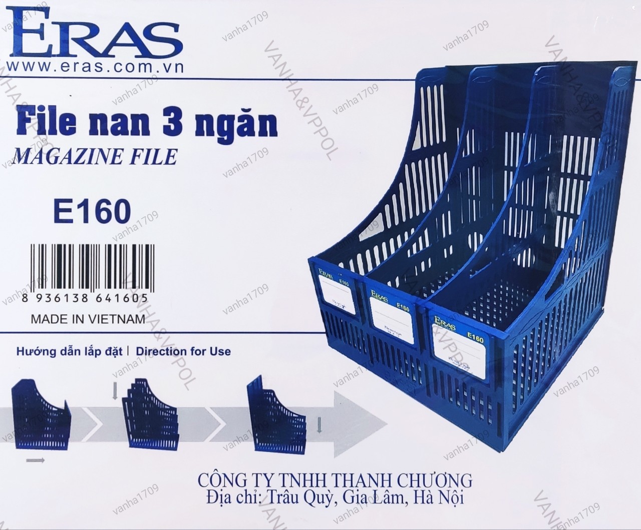 ERAS khay tài liệu để bàn 3 ngăn