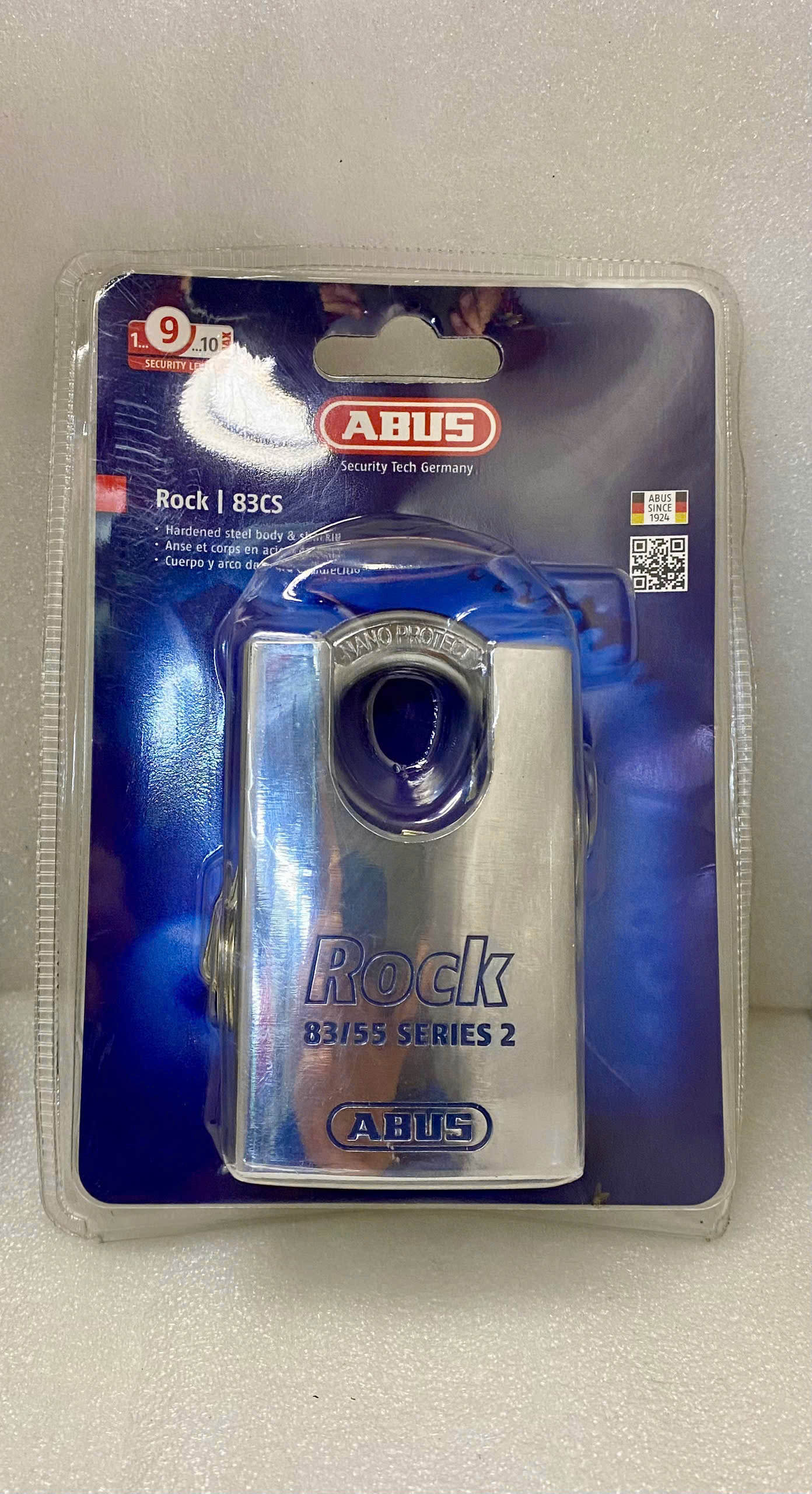 [HCM]ABUS 83CS/55 KHOÁ ABUS 83CS/55MM THÉP CHÔNG CẮT 4 CHÌA CAO CẤP THÉP SIÊU CỨNG