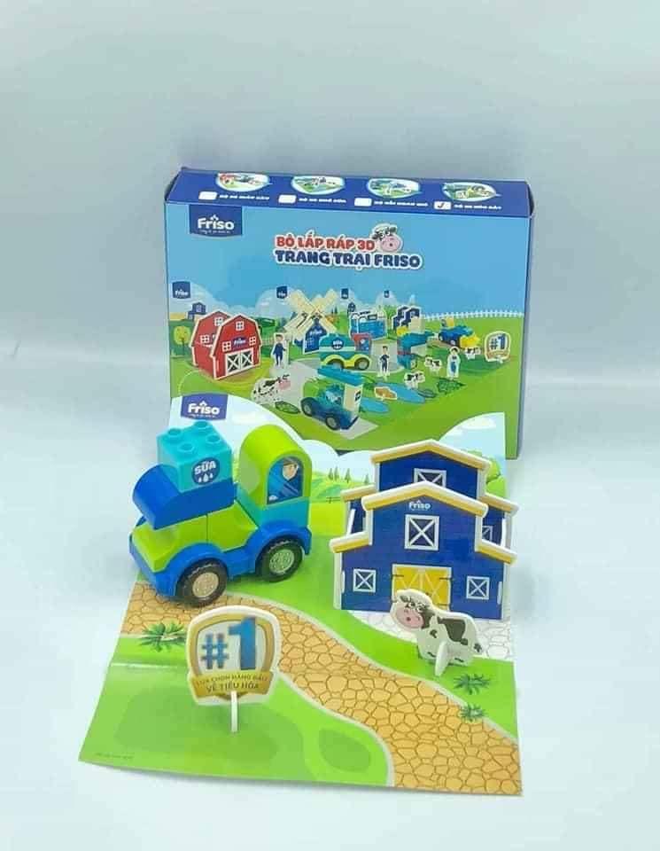 [HCM]Bộ lắp ráp 3D trang trại Friso