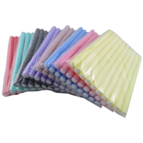 Fast Shipping Wholesale 10pcs Lot Curler Makers Soft Foam Bendy Twist Curls DIY Styling Hair Rollers Tool for Women Accessories