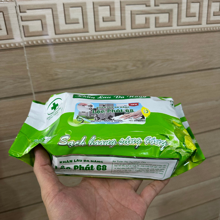 [HCM] KHĂN ƯỚT LAU BẾP ĐA NĂNG LỘC PHÁT68 - SẠCH SÁNG BÓNG