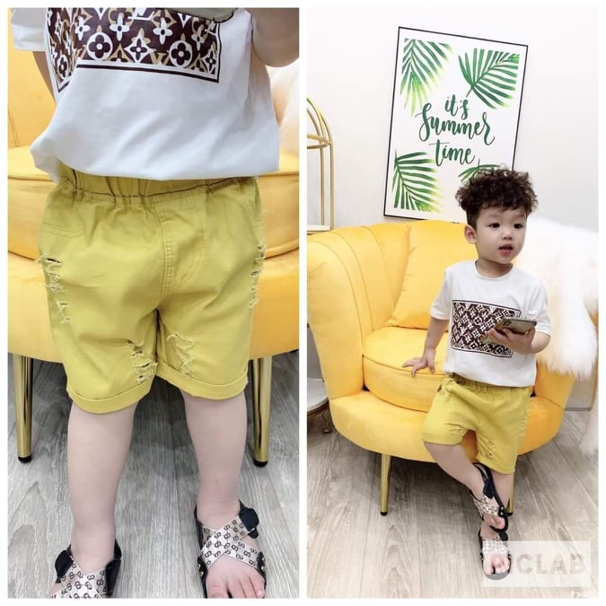 Quần short, quần đùi  kaki mềm mát cho bé
