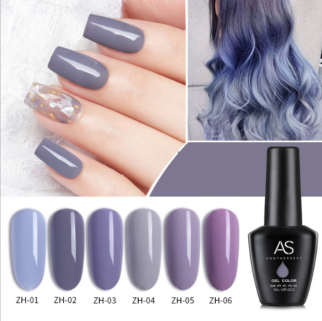 [HCM]Sơn gel AS - màu tím xanh mã ZHZ
