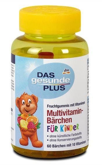 Kẹo dẻo gấu Bổ Sung Vitamin Tổng Hợp Cho Trẻ Vị Trái Cây, hàng Đức