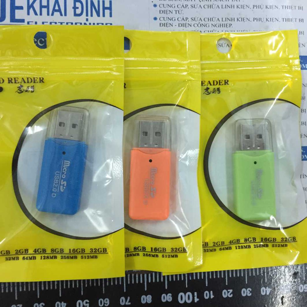Đầu đọc thẻ nhớ microusb q34 usb2.0 kde3272