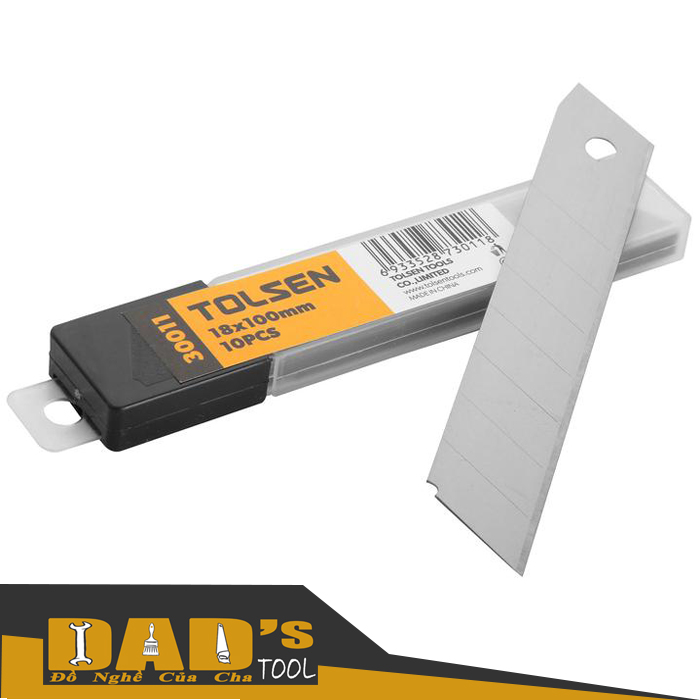 [HCM]LƯỠI DAO RỌC GIẤY ( HỘP 10 LƯỠI ) - TOLSEN 30011/12