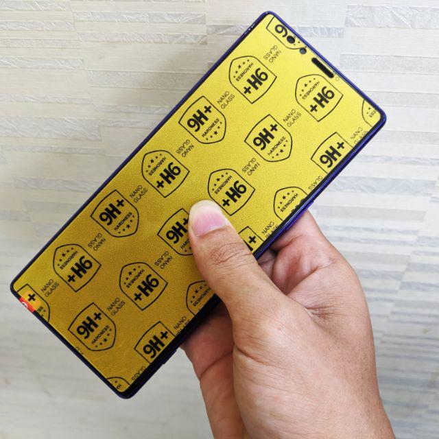 Dán cường lực dẻo full màn mặt trước, sau, camera cho Sony Xperia 1