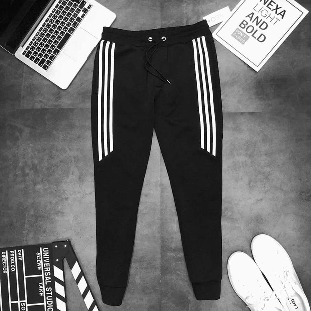 Quần dài thể thao nam Jogger 3 sọc lửng ống bo trẻ trung năng động Venado