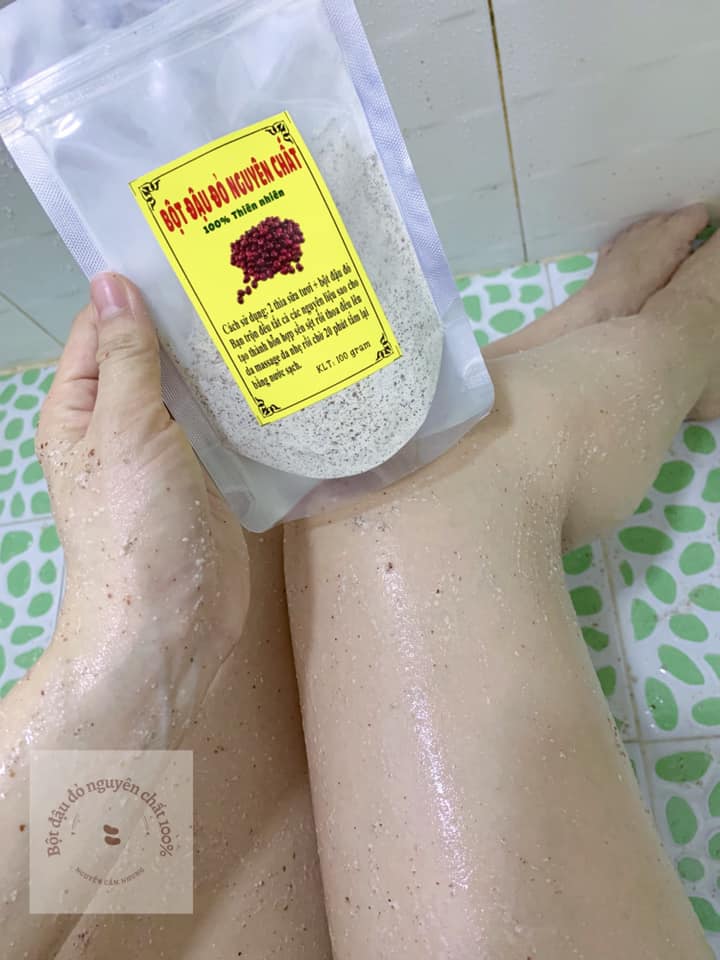Bột đậu đỏ tẩy tế bào chết nhà làm