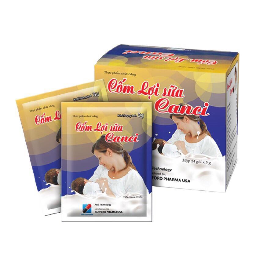 Cốm lợi sữa CanciTăng tiết sữa, bổ sung canxi cho bà mẹ đang nuôi con bú