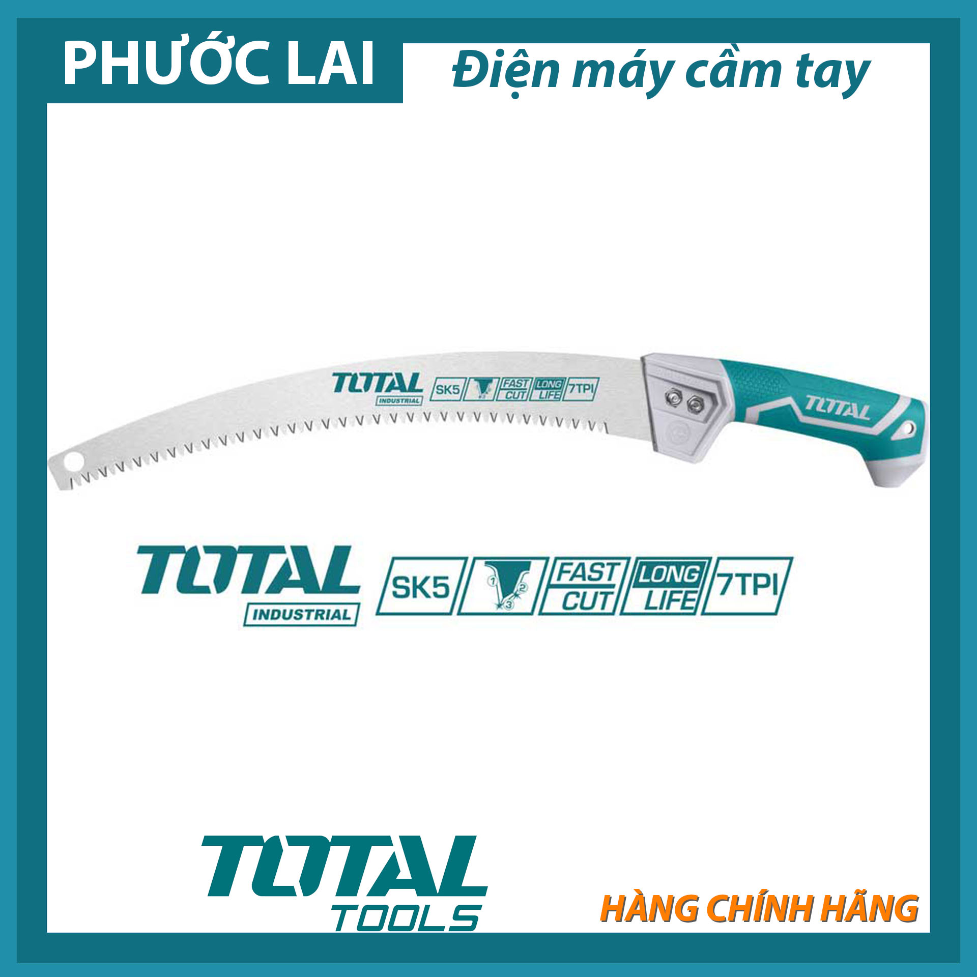 Cưa cành lưỡi cong 330mm Total THT5113306