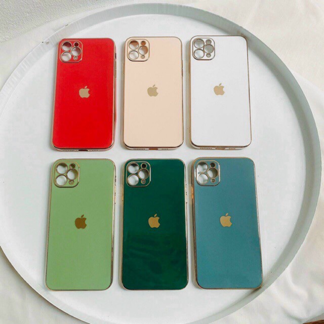 ♥️ Ốp vuông phản quang 5D tán đinh Iphone( mẫu 2) ♥️