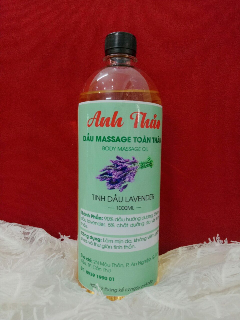 DẦU MASSAGE BODY LAVENDER ANH THẢO 1000ML