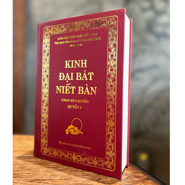 Sách - kinh đại bát niết bàn bìa cứng - bộ 2 tập