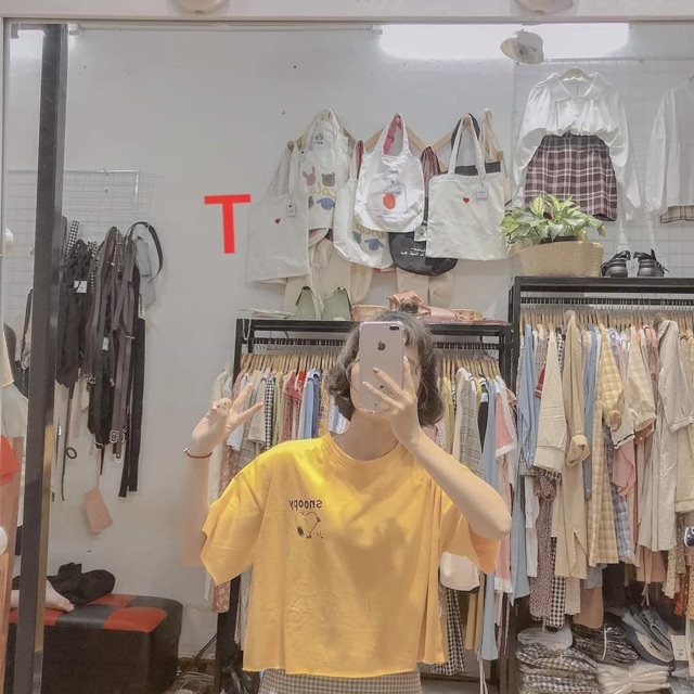 Áo croptop Snoopy ngắn tay DTR0220