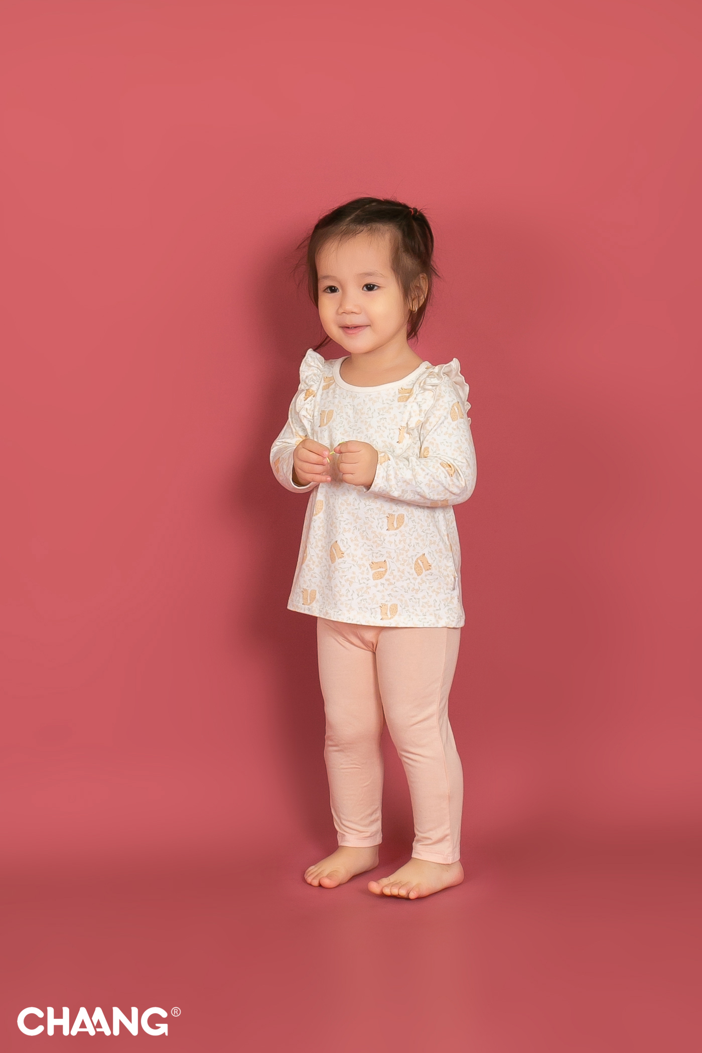 [CHAANG] Quần Legging cho bé gái Park hồng Chaang