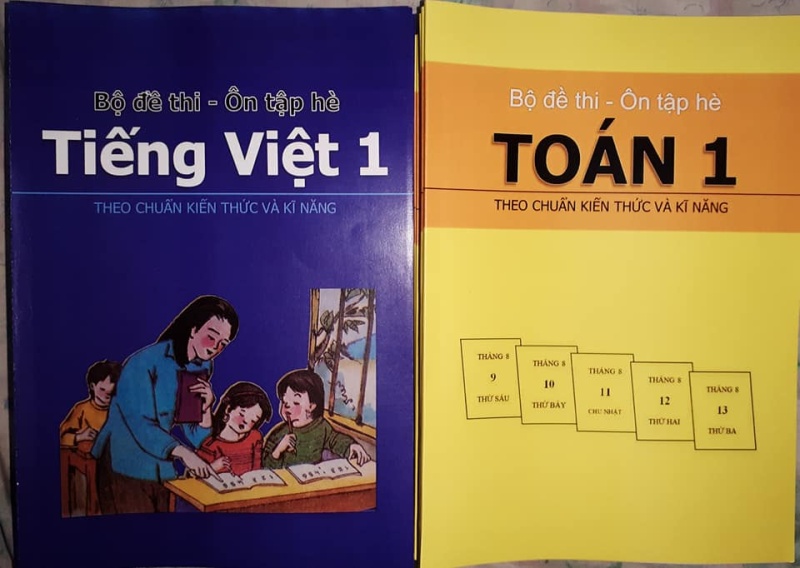 Bộ đề thi môn toán lớp 1 + Tiếng Việt lớp 1 - thi giữa kì 2, cuối HK2 - thi giữa, cuối HK1- ôn tập hè
