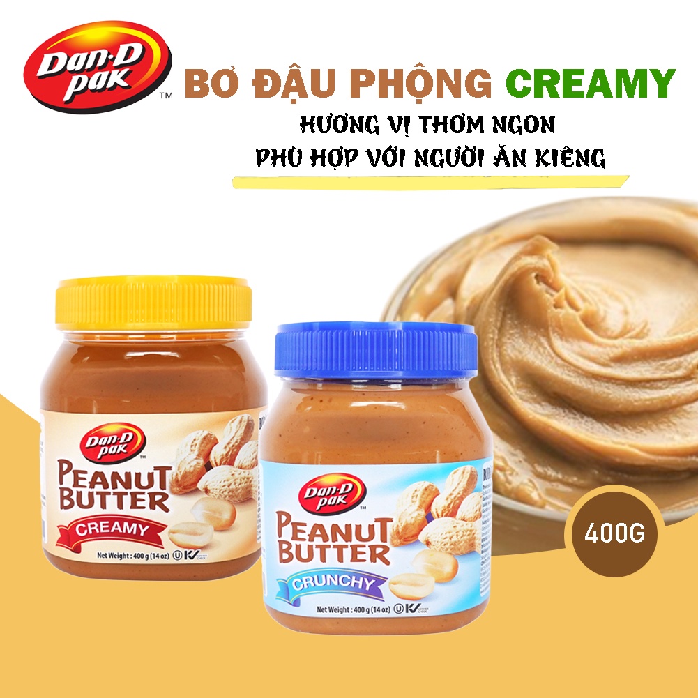 BƠ CREAMY CHOCO HẠT DẺ NO BRAND HŨ 400GR - E