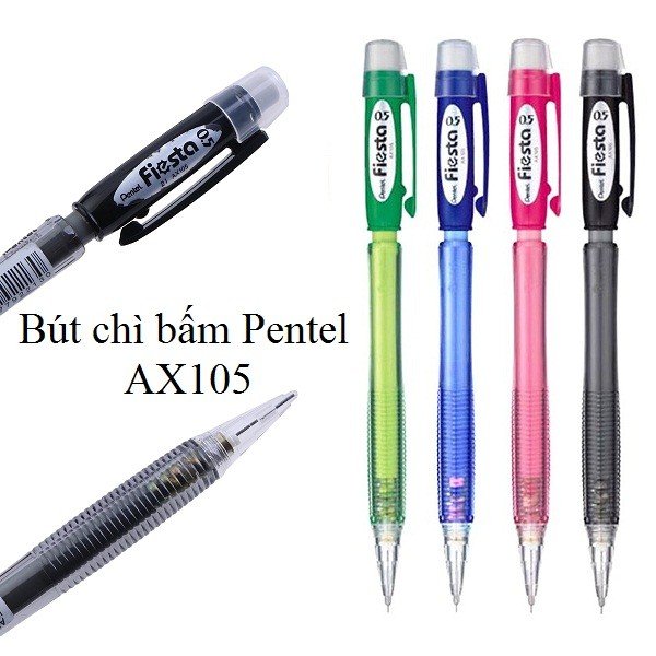 [HCM]BÚT CHÌ KIM BẤM PENTEL AX105 0.5MM