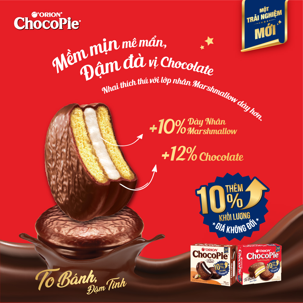 Combo 2 Hộp Bánh Chocopie ĐẬM (396g/hộp)