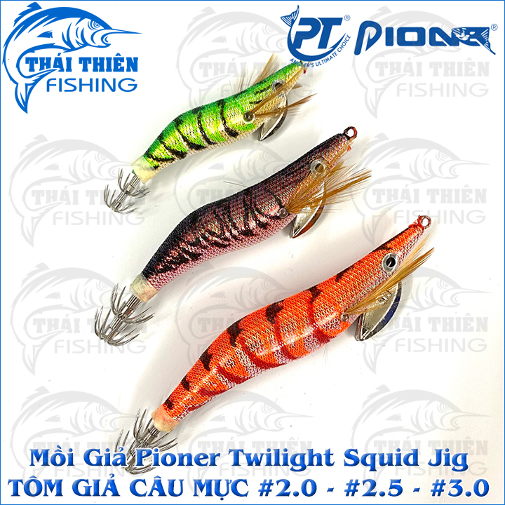 Tôm Giả Câu Mực Pioner Twilight Squid Jig
