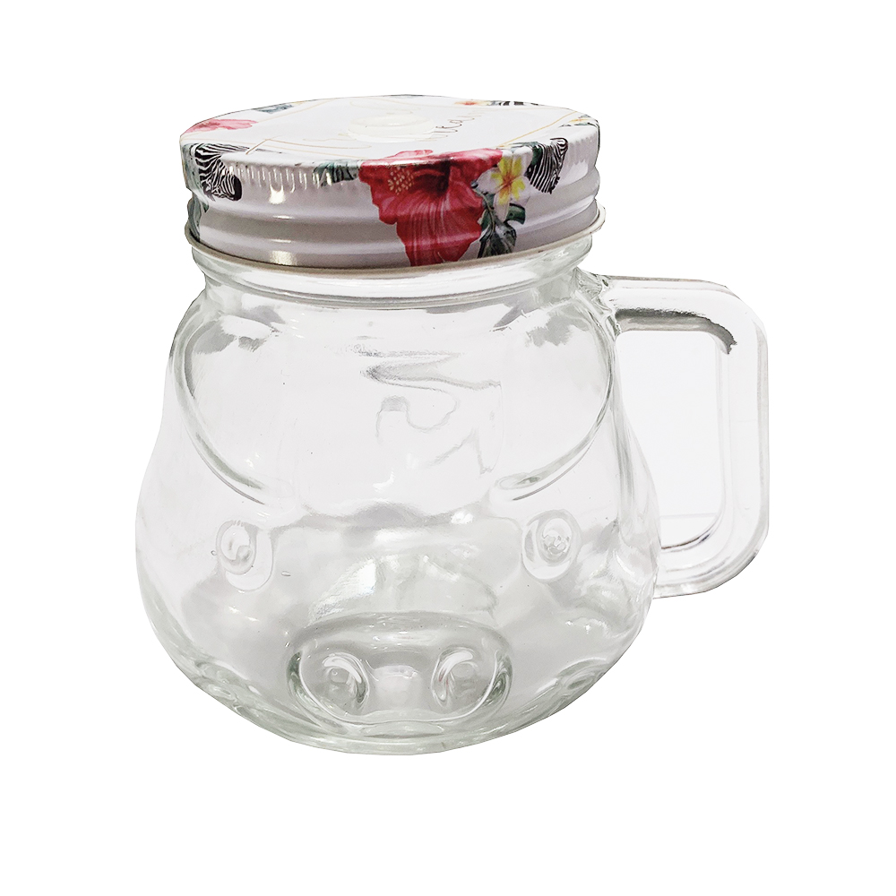 Ly Thủy Tinh con heo 450ml